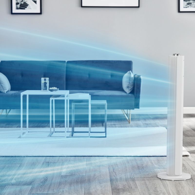 Electronice si Electrocasnice - Climatizare si sisteme de incalzire - Aparate racire aer - Ventilatoare - Ventilator Rowenta Urban Cool VU6720F0, 3 trepte de viteza, oscilatie larga, silentios, Alb - Infinity.ro