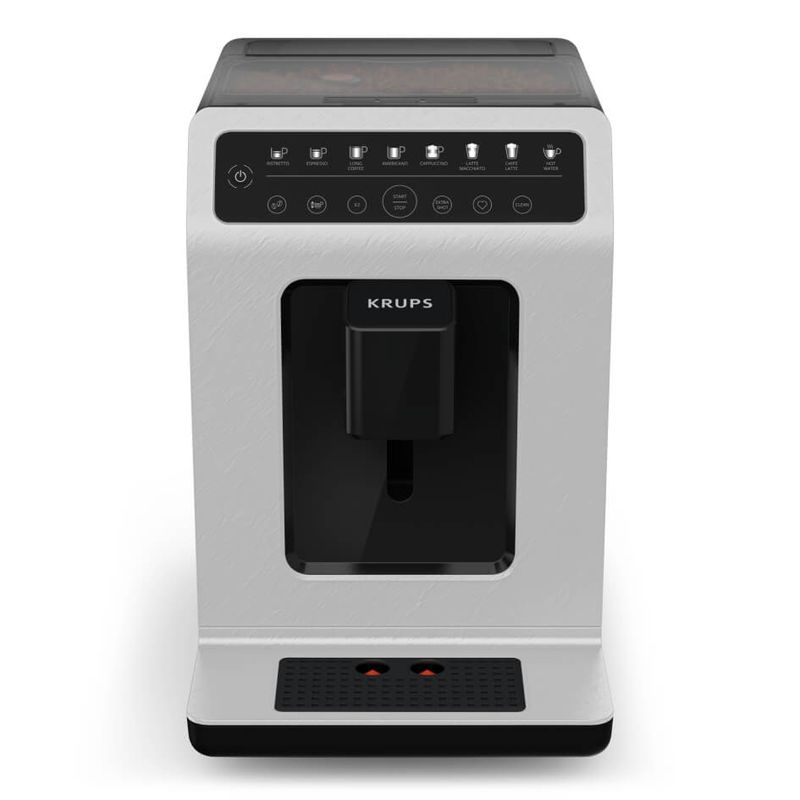 Electronice si Electrocasnice - Electrocasnice bucatarie - Preparare bauturi - Espressoare - Espressor automat Krups Evidence Eco-Design EA897A10, 1450W, 8 retete, presiune 15 bari, One -Touch Cappuccino - Infinity.ro