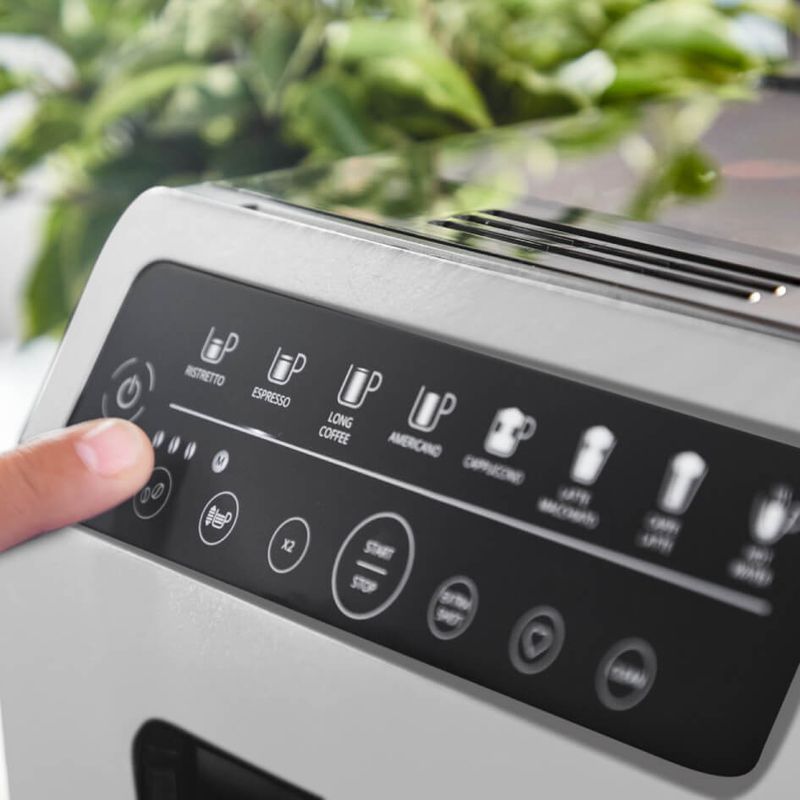 Electronice si Electrocasnice - Electrocasnice bucatarie - Preparare bauturi - Espressoare - Espressor automat Krups Evidence Eco-Design EA897A10, 1450W, 8 retete, presiune 15 bari, One -Touch Cappuccino - Infinity.ro