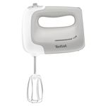 Electronice si Electrocasnice - Electrocasnice bucatarie - Mixere, tocatoare & roboti de bucatarie - Mixere - Mixer de mana Tefal Prep'Mix HT450B38, 450W, 5 trepte viteza, 2 teluri, 2 carlige, functie turbo, alb & gri - Infinity.ro