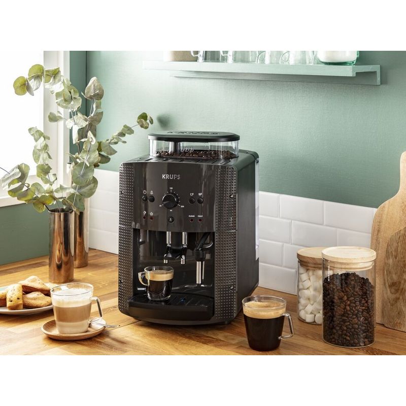 Electronice si Electrocasnice - Electrocasnice bucatarie - Preparare bauturi - Espressoare - Espressor automat Krups Espresseria Automatic EA810B70, 1400W, 15 bar, 1.7 l, Gri - Infinity.ro