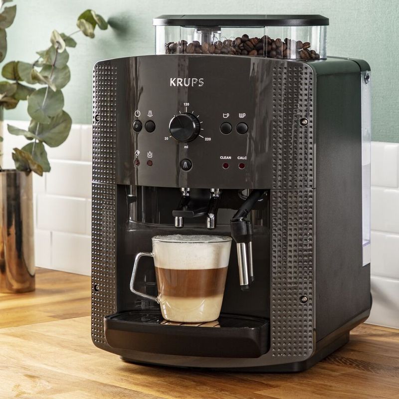 Electronice si Electrocasnice - Electrocasnice bucatarie - Preparare bauturi - Espressoare - Espressor automat Krups Espresseria Automatic EA810B70, 1400W, 15 bar, 1.7 l, Gri - Infinity.ro