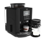 Electronice si Electrocasnice - Electrocasnice bucatarie - Preparare bauturi - Espressoare - Espressor automat Krups Arabica Latte EA819N10, 1450 W, 15 bari, 1.7 L, display, accesoriu pentru lapte, negru - Infinity.ro