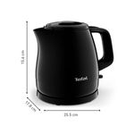 Electronice si Electrocasnice - Electrocasnice bucatarie - Preparare bauturi - Fierbatoare de apa - Fierbator de apa Tefal Vita KO153810, 2400 W, 0.8 L, filtru anticalcar, oprire automata, baza rotativa, negru - Infinity.ro