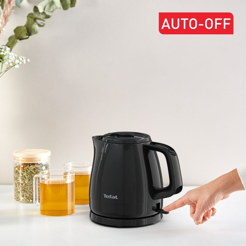 Electronice si Electrocasnice - Electrocasnice bucatarie - Preparare bauturi - Fierbatoare de apa - Fierbator de apa Tefal Vita KO153810, 2400 W, 0.8 L, filtru anticalcar, oprire automata, baza rotativa, negru - Infinity.ro