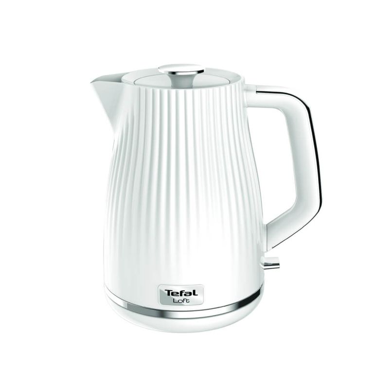 Electronice si Electrocasnice - Electrocasnice bucatarie - Preparare bauturi - Fierbatoare de apa - Fierbator apa Tefal Loft KO250130, 2400W, 1.7 L, filtru anti-calcar, indicator luminos, alb - Infinity.ro