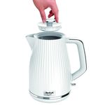 Electronice si Electrocasnice - Electrocasnice bucatarie - Preparare bauturi - Fierbatoare de apa - Fierbator apa Tefal Loft KO250130, 2400W, 1.7 L, filtru anti-calcar, indicator luminos, alb - Infinity.ro