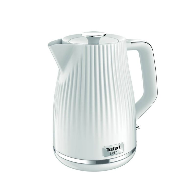 Electronice si Electrocasnice - Electrocasnice bucatarie - Preparare bauturi - Fierbatoare de apa - Fierbator apa Tefal Loft KO250130, 2400W, 1.7 L, filtru anti-calcar, indicator luminos, alb - Infinity.ro