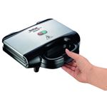 Electronice si Electrocasnice - Electrocasnice bucatarie - Preparare paine - Sandwich-maker - Sandwich-maker Tefal SM157236, 700W, maner izolat, sistem de blocare, invelis antiaderent, Negru - Infinity.ro