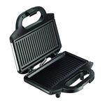 Electronice si Electrocasnice - Electrocasnice bucatarie - Preparare paine - Sandwich-maker - Sandwich-maker Tefal SM157236, 700W, maner izolat, sistem de blocare, invelis antiaderent, Negru - Infinity.ro