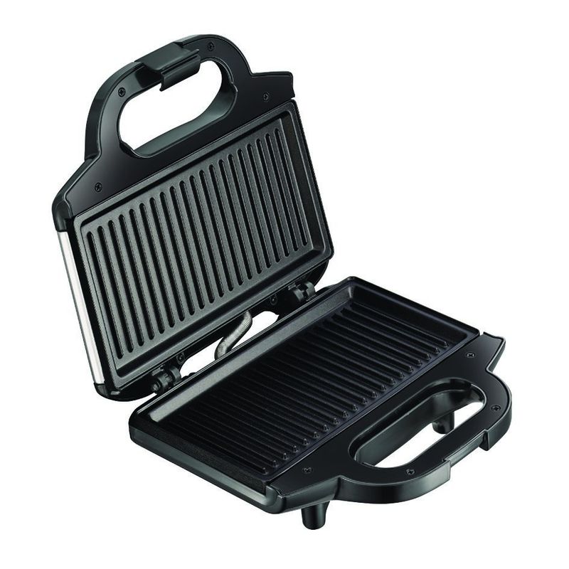 Electronice si Electrocasnice - Electrocasnice bucatarie - Preparare paine - Sandwich-maker - Sandwich-maker Tefal SM157236, 700W, maner izolat, sistem de blocare, invelis antiaderent, Negru - Infinity.ro