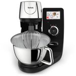 Electronice si Electrocasnice - Electrocasnice bucatarie - Mixere, tocatoare & roboti de bucatarie - Roboti de bucatarie - Robot de bucatarie Tefal i-Coach Touch QB950D38, 1200W, 5.5L, ecran tactil, 10 trepte de viteza, 21 programe, negru - Infinity.ro
