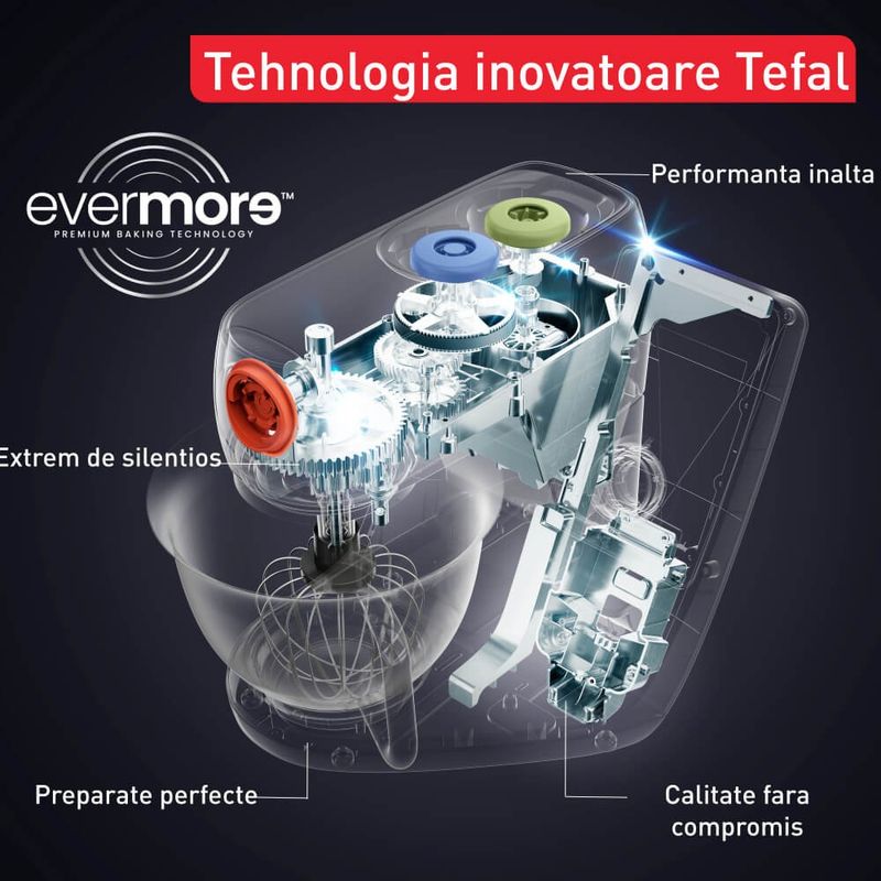 Electronice si Electrocasnice - Electrocasnice bucatarie - Mixere, tocatoare & roboti de bucatarie - Roboti de bucatarie - Robot de bucatarie Tefal i-Coach Touch QB950D38, 1200W, 5.5L, ecran tactil, 10 trepte de viteza, 21 programe, negru - Infinity.ro