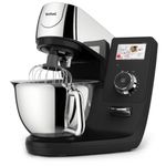 Electronice si Electrocasnice - Electrocasnice bucatarie - Mixere, tocatoare & roboti de bucatarie - Roboti de bucatarie - Robot de bucatarie Tefal i-Coach Touch QB950D38, 1200W, 5.5L, ecran tactil, 10 trepte de viteza, 21 programe, negru - Infinity.ro