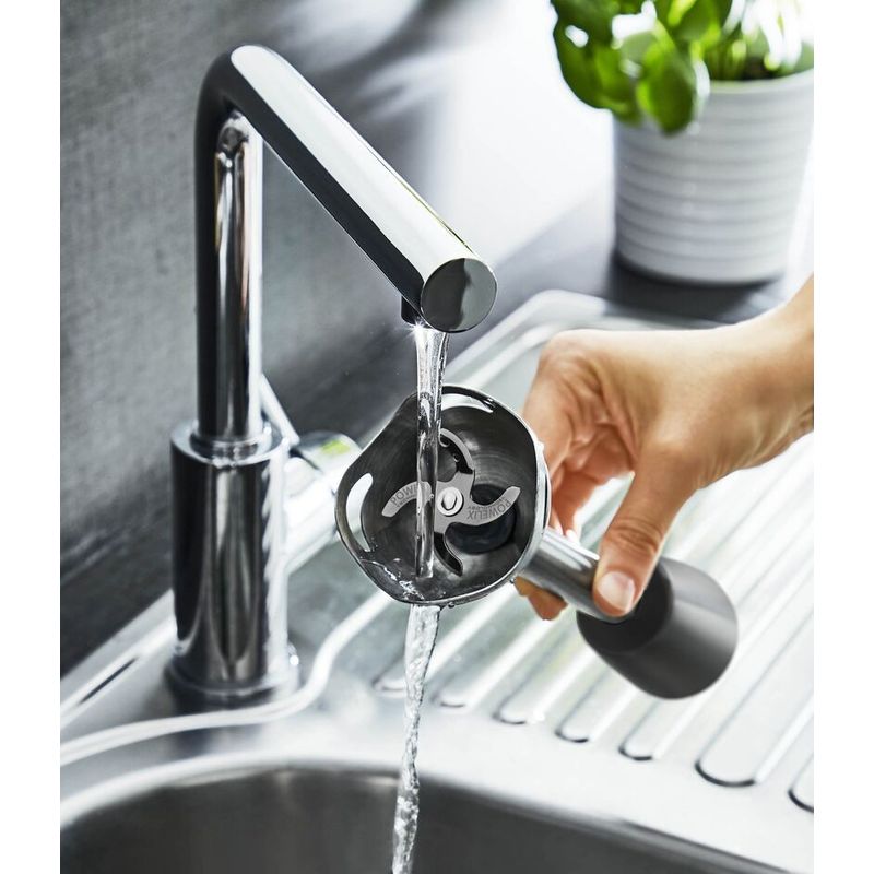 Electronice si Electrocasnice - Electrocasnice bucatarie - Mixere, tocatoare & roboti de bucatarie - Blendere si mini tocatoare - Blender vertical Eco Respect HB46E838, 600 W, lame Powelix, 2 trepte viteza, negru - Infinity.ro