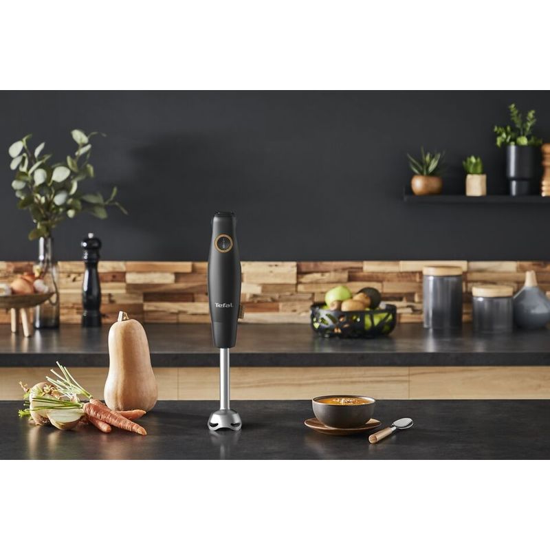 Electronice si Electrocasnice - Electrocasnice bucatarie - Mixere, tocatoare & roboti de bucatarie - Blendere si mini tocatoare - Blender vertical Eco Respect HB46E838, 600 W, lame Powelix, 2 trepte viteza, negru - Infinity.ro