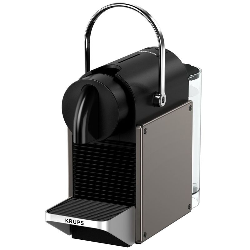 Electronice si Electrocasnice - Electrocasnice bucatarie - Preparare bauturi - Espressoare - Espressor Nespresso Krups Pixie Titan XN306T10, 1260W, 19 bari, 0.7L, functie oprire automata, negru & gri - Infinity.ro