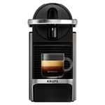 Electronice si Electrocasnice - Electrocasnice bucatarie - Preparare bauturi - Espressoare - Espressor Nespresso Krups Pixie Titan XN306T10, 1260W, 19 bari, 0.7L, functie oprire automata, negru & gri - Infinity.ro