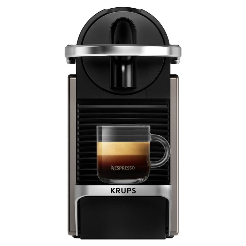 Electronice si Electrocasnice - Electrocasnice bucatarie - Preparare bauturi - Espressoare - Espressor Nespresso Krups Pixie Titan XN306T10, 1260W, 19 bari, 0.7L, functie oprire automata, negru & gri - Infinity.ro