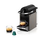 Electronice si Electrocasnice - Electrocasnice bucatarie - Preparare bauturi - Espressoare - Espressor Nespresso Krups Pixie Titan XN306T10, 1260W, 19 bari, 0.7L, functie oprire automata, negru & gri - Infinity.ro