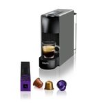 Electronice si Electrocasnice - Electrocasnice bucatarie - Preparare bauturi - Espressoare - Espressor cu capsule Nespresso Essenza Mini by Krups XN110B10, 1310 W, 0.6 L, 19 bari, gri inchis - Infinity.ro