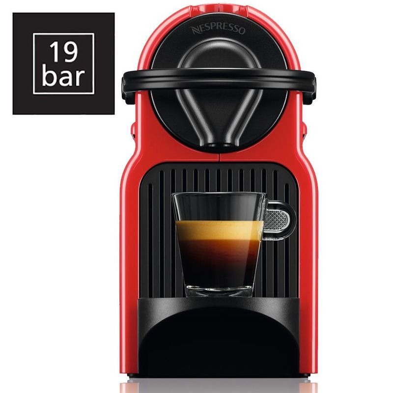 Electronice si Electrocasnice - Electrocasnice bucatarie - Preparare bauturi - Espressoare - Espressor cu capsule Nespresso by Krups Inissia Red XN100510, 1260 W, 19 bari, 0.7 l, rosu - Infinity.ro