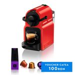 Electronice si Electrocasnice - Electrocasnice bucatarie - Preparare bauturi - Espressoare - Espressor cu capsule Nespresso by Krups Inissia Red XN100510, 1260 W, 19 bari, 0.7 l, rosu - Infinity.ro