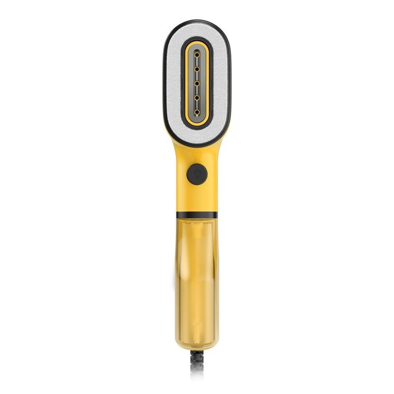 Electronice si Electrocasnice - Ingrijirea tesaturilor - Statii de calcat - Aparat de calcat vertical Tefal  PURE POP YELLOW DT2026E1, 1300W, 20 g/min, 70 ml, Auto-Off, pad reversibil, galben - Infinity.ro