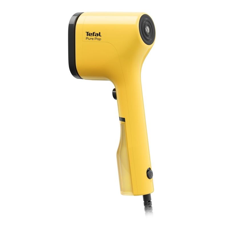 Electronice si Electrocasnice - Ingrijirea tesaturilor - Statii de calcat - Aparat de calcat vertical Tefal  PURE POP YELLOW DT2026E1, 1300W, 20 g/min, 70 ml, Auto-Off, pad reversibil, galben - Infinity.ro