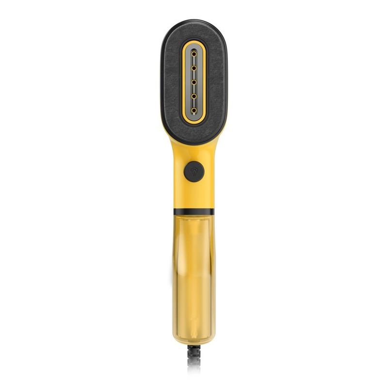 Electronice si Electrocasnice - Ingrijirea tesaturilor - Statii de calcat - Aparat de calcat vertical Tefal  PURE POP YELLOW DT2026E1, 1300W, 20 g/min, 70 ml, Auto-Off, pad reversibil, galben - Infinity.ro