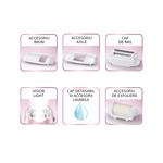 Ingrijire personala si Cosmetice - Aparate & accesorii ingrijire personala - Epilatoare si accesorii - Epilatoare - Epilator Rowenta Silence Soft EP5640D1, Functia Vision, 4.8 W, 24 pensete, 2 trepte de viteza, alb & roz - Infinity.ro