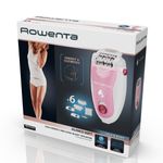 Ingrijire personala si Cosmetice - Aparate & accesorii ingrijire personala - Epilatoare si accesorii - Epilatoare - Epilator Rowenta Silence Soft EP5640D1, Functia Vision, 4.8 W, 24 pensete, 2 trepte de viteza, alb & roz - Infinity.ro