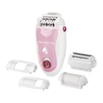 Ingrijire personala si Cosmetice - Aparate & accesorii ingrijire personala - Epilatoare si accesorii - Epilatoare - Epilator Rowenta Silence Soft EP5640D1, Functia Vision, 4.8 W, 24 pensete, 2 trepte de viteza, alb & roz - Infinity.ro