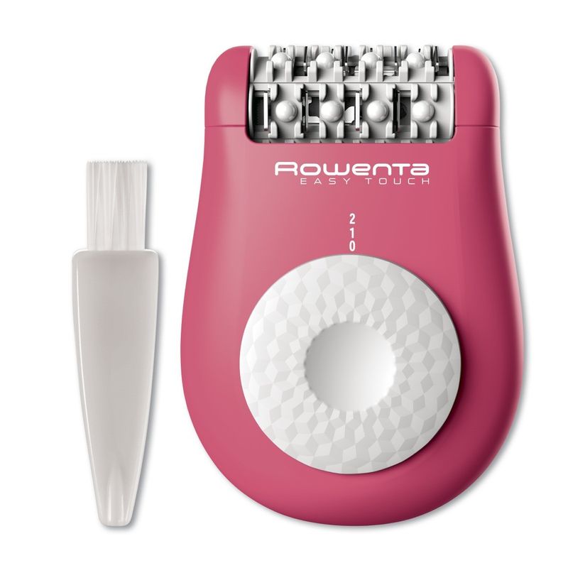 Ingrijire personala si Cosmetice - Aparate & accesorii ingrijire personala - Epilatoare si accesorii - Epilatoare - Epilator Rowenta Easy Touch EP1110F1, 24 pensete, compact, usor de utilizat, sistem de masaj cu bile, roz neon - Infinity.ro