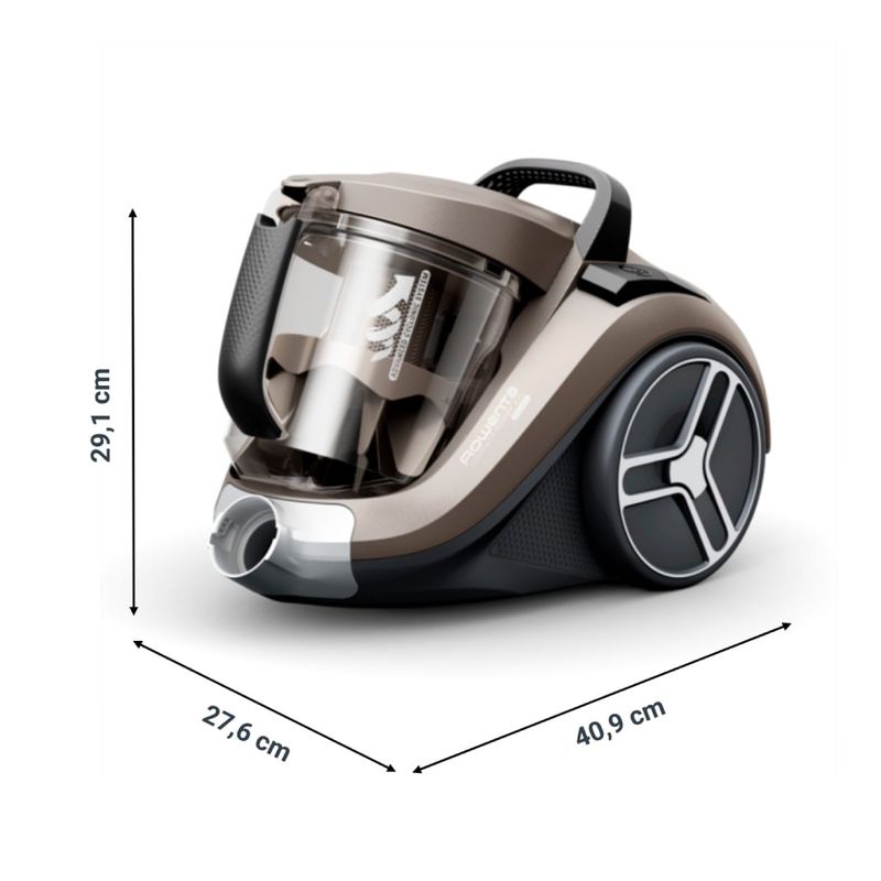 Electronice si Electrocasnice - Ingrijirea locuintei - Aspiratoare - Aspirator fara sac Compact Power XXL RO4B30EA, 900 W, recipient pentru praf 2.5 L, 3 niveluri de filtrare, gri - Infinity.ro