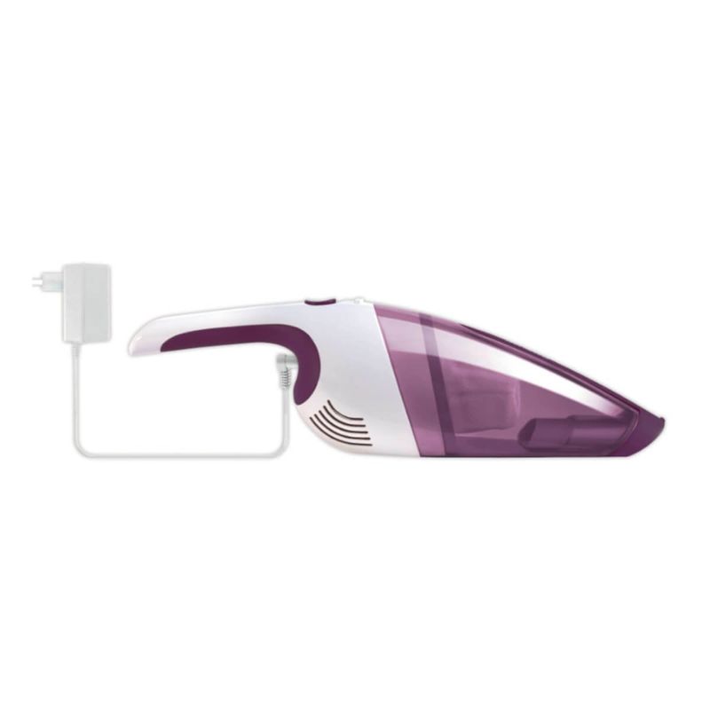 Electronice si Electrocasnice - Ingrijirea locuintei - Aspiratoare - Aspirator de mana Rowenta Extenso Dry AC232001, Sistem ciclonic, filtru permanent, alb/Visiniu - Infinity.ro