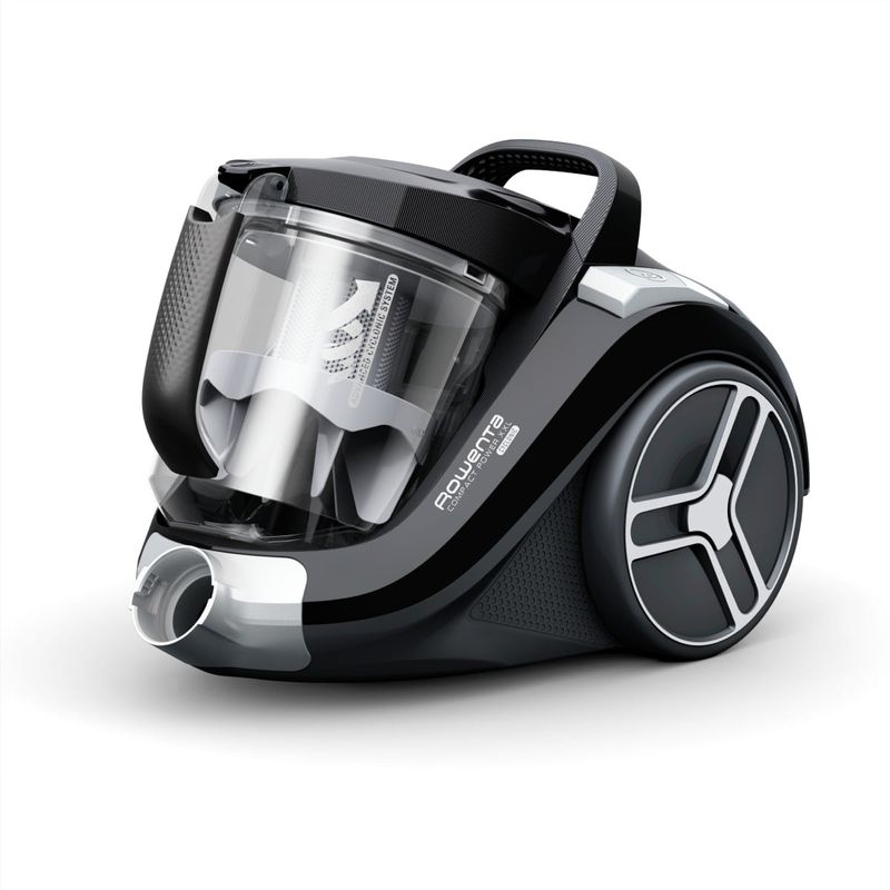 Electronice si Electrocasnice - Ingrijirea locuintei - Aspiratoare - Aspirator fara sac Compact Power XXL RO4B25EA, 900 W, recipient pentru praf 2.5 L, 3 niveluri de filtrare, negru - Infinity.ro