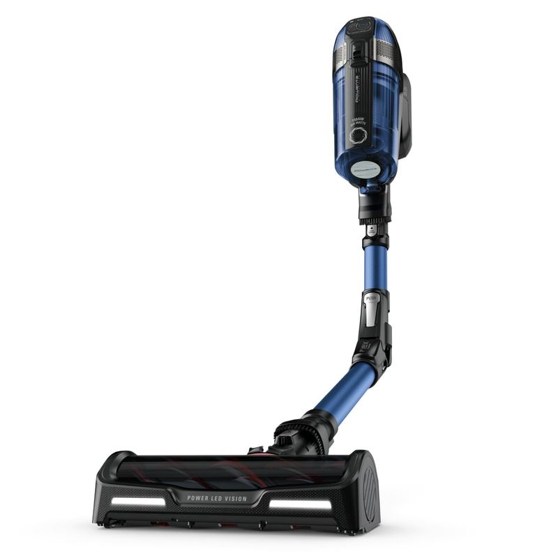 Electronice si Electrocasnice - Ingrijirea locuintei - Aspiratoare - Aspirator vertical Rowenta X-Force Flex 12.60 Aqua RH98C0WO, 320 W, 0.9 l, Autonomie 45 minute, mop Aqua, Albastru/Negru - Infinity.ro