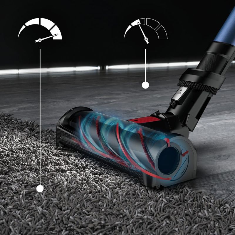 Electronice si Electrocasnice - Ingrijirea locuintei - Aspiratoare - Aspirator vertical Rowenta X-Force Flex 12.60 Aqua RH98C0WO, 320 W, 0.9 l, Autonomie 45 minute, mop Aqua, Albastru/Negru - Infinity.ro