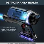 Electronice si Electrocasnice - Ingrijirea locuintei - Aspiratoare - Aspirator vertical Rowenta X-Force Flex 12.60 Aqua RH98C0WO, 320 W, 0.9 l, Autonomie 45 minute, mop Aqua, Albastru/Negru - Infinity.ro