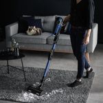 Electronice si Electrocasnice - Ingrijirea locuintei - Aspiratoare - Aspirator vertical Rowenta X-Force Flex 12.60 Aqua RH98C0WO, 320 W, 0.9 l, Autonomie 45 minute, mop Aqua, Albastru/Negru - Infinity.ro