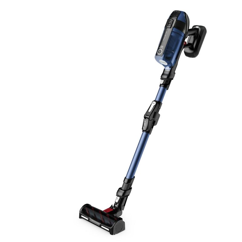 Electronice si Electrocasnice - Ingrijirea locuintei - Aspiratoare - Aspirator vertical Rowenta X-Force Flex 12.60 Aqua RH98C0WO, 320 W, 0.9 l, Autonomie 45 minute, mop Aqua, Albastru/Negru - Infinity.ro