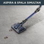 Electronice si Electrocasnice - Ingrijirea locuintei - Aspiratoare - Aspirator vertical Rowenta X-Force Flex 12.60 Aqua RH98C0WO, 320 W, 0.9 l, Autonomie 45 minute, mop Aqua, Albastru/Negru - Infinity.ro