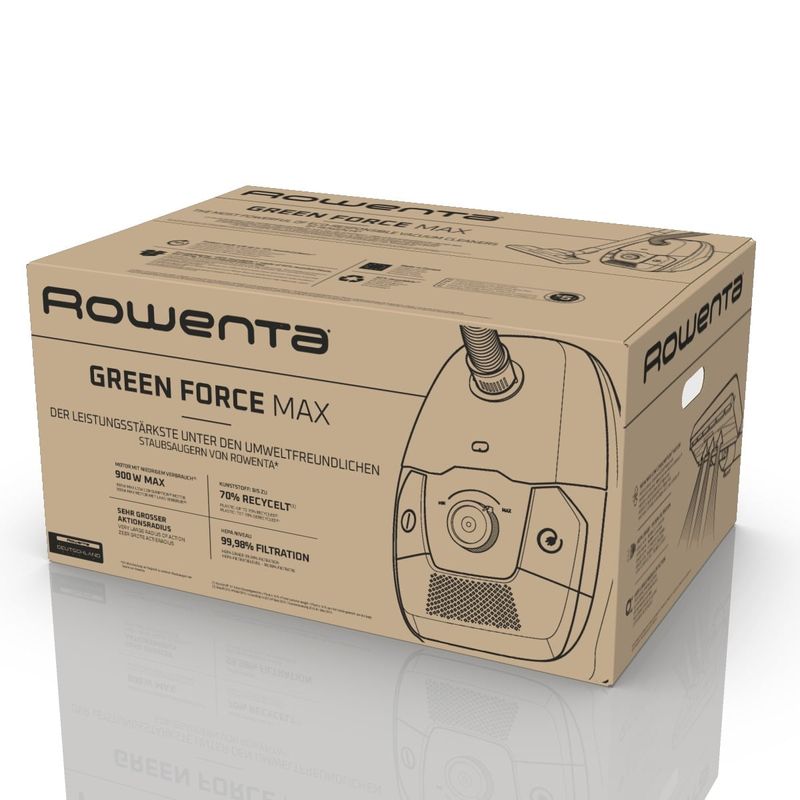 Electronice si Electrocasnice - Ingrijirea locuintei - Aspiratoare - Aspirator cu sac Rowenta RO4933EA, 900W, Clasa A, 75 dB, 4.5 L, Negru - Infinity.ro