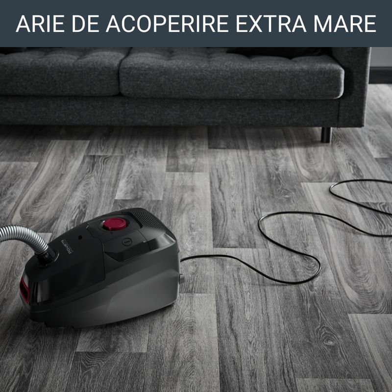 Electronice si Electrocasnice - Ingrijirea locuintei - Aspiratoare - Aspirator cu sac Rowenta RO4933EA, 900W, Clasa A, 75 dB, 4.5 L, Negru - Infinity.ro