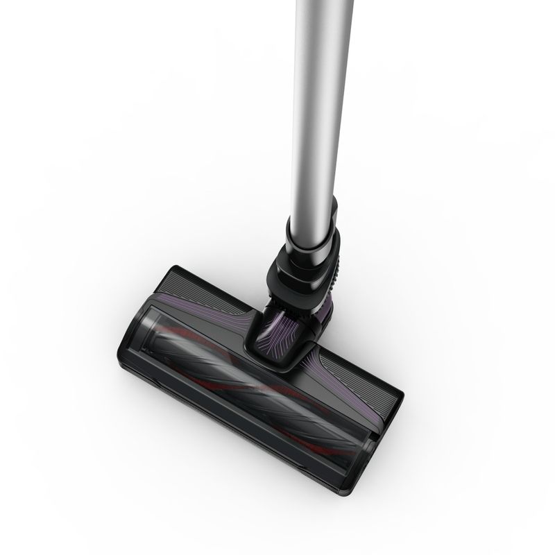 Electronice si Electrocasnice - Ingrijirea locuintei - Aspiratoare - Aspirator vertical Rowenta X-Nano RH1129WO, 0.5l, 16.8V, Autonomie maxima 40 min, Negru-Mov - Infinity.ro
