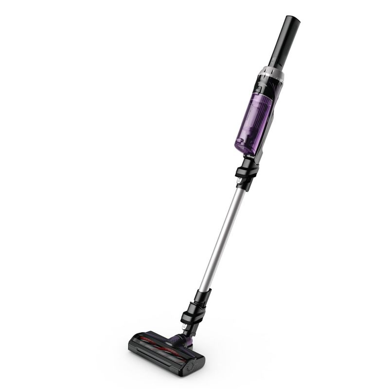 Electronice si Electrocasnice - Ingrijirea locuintei - Aspiratoare - Aspirator vertical Rowenta X-Nano RH1129WO, 0.5l, 16.8V, Autonomie maxima 40 min, Negru-Mov - Infinity.ro