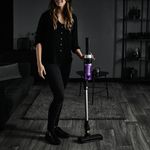 Electronice si Electrocasnice - Ingrijirea locuintei - Aspiratoare - Aspirator vertical Rowenta X-Nano RH1129WO, 0.5l, 16.8V, Autonomie maxima 40 min, Negru-Mov - Infinity.ro