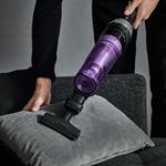 Electronice si Electrocasnice - Ingrijirea locuintei - Aspiratoare - Aspirator vertical Rowenta X-Nano RH1129WO, 0.5l, 16.8V, Autonomie maxima 40 min, Negru-Mov - Infinity.ro