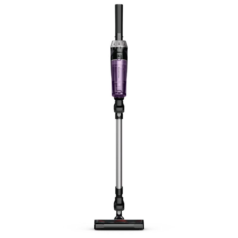 Electronice si Electrocasnice - Ingrijirea locuintei - Aspiratoare - Aspirator vertical Rowenta X-Nano RH1129WO, 0.5l, 16.8V, Autonomie maxima 40 min, Negru-Mov - Infinity.ro
